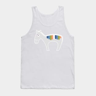 Rainbow Zebra Tank Top